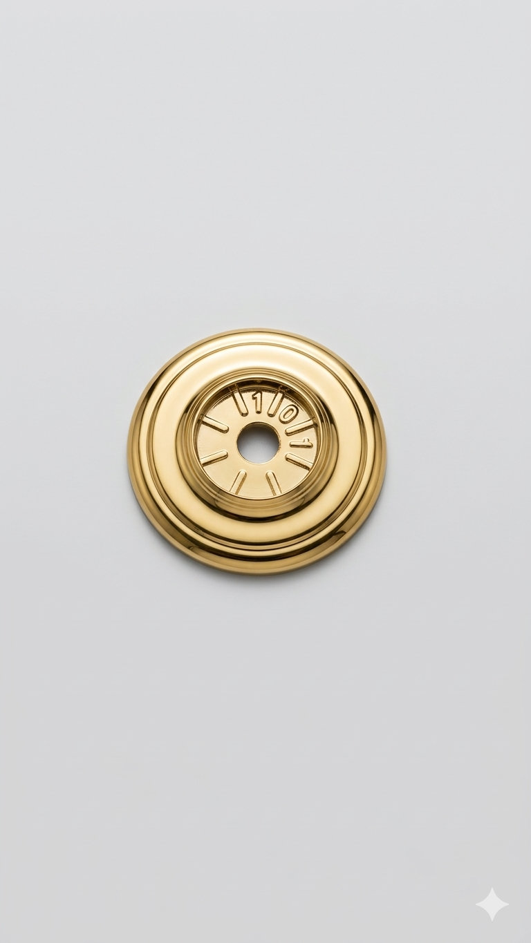 Robustline Cupboard Handles & Knobs Knobs Plate For All Knob 101 Bp (plate Only) Brass Plated Cabinet Furniture Knob